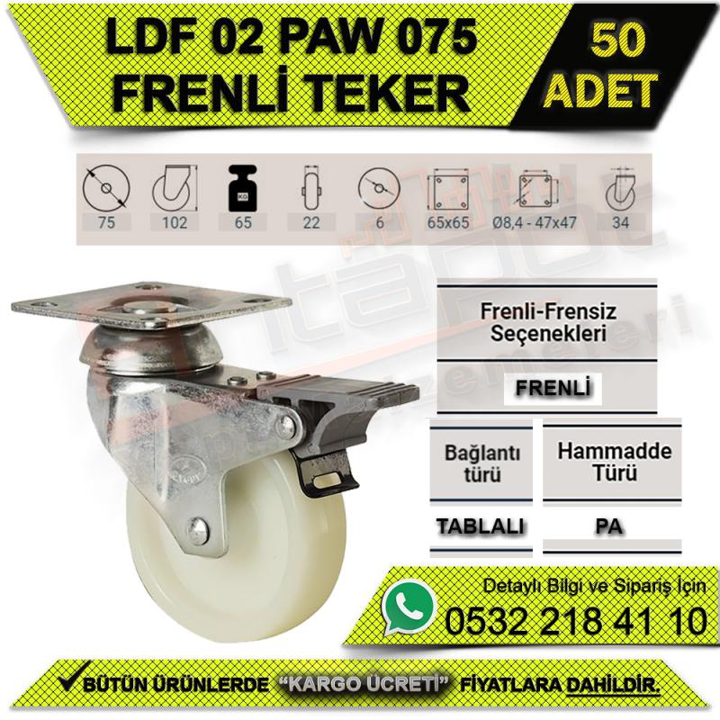 LDF 02 PAW 075 TABLALI FRENLİ TEKER (50 ADET)